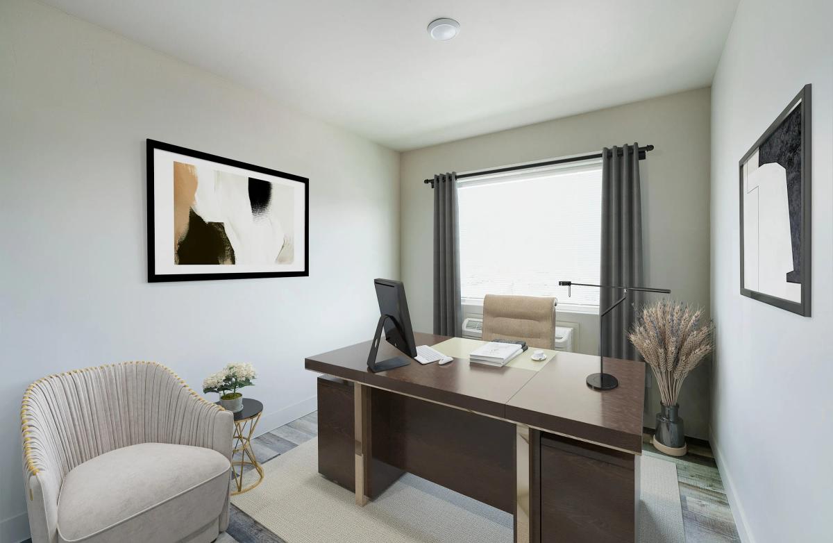 2-bedroom floor plan - office