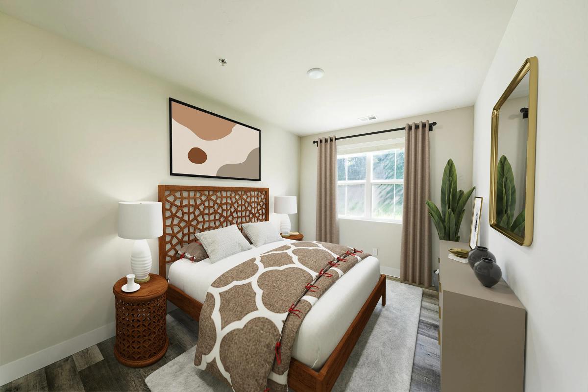 2-bedroom floor plan - bedroom